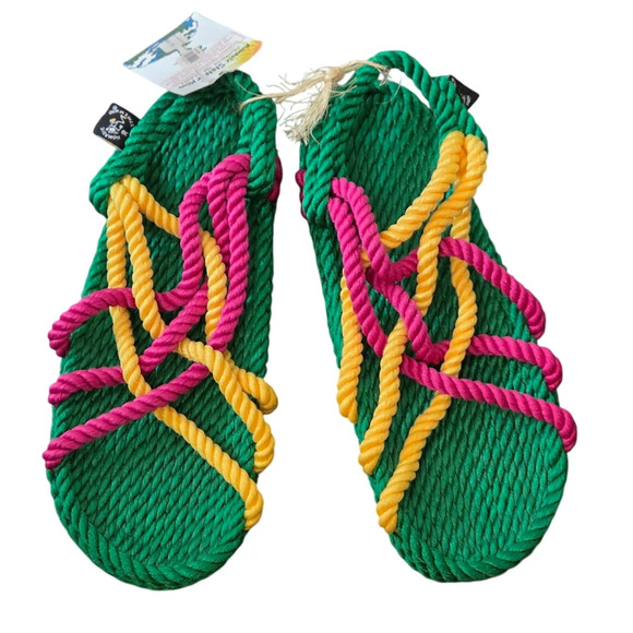 Nomadic State of Mind Rope Sandals Multicolor Unisex Size 39 Washable Boho - Picture 1 of 7